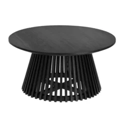 Ronde Salontafel Teakhout -VTwonen Verkoopwinkel kave home jeanette ronde salontafel van hout 05