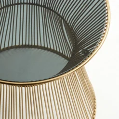 Ronde Gouden Bijzettafel -VTwonen Verkoopwinkel kave home jolene ronde gouden bijzettafel 02