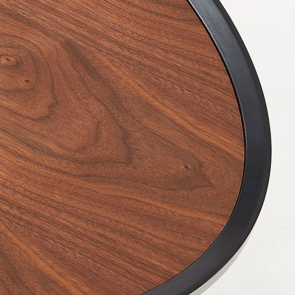 Ovale Salontafel Walnoot 4 Ovale Salontafel Walnoot - Afbeelding 4