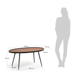 Ovale Salontafel Walnoot 9 Ovale Salontafel Walnoot -VTwonen Verkoopwinkel kave home kinsley ovalen houten salontafel 04