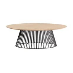 Ovale Salontafel Mangohout -VTwonen Verkoopwinkel kave home leska ovale salontafel modern design 02