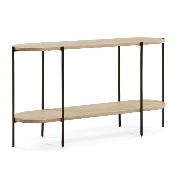 Dubbelbladige Sidetable Ovaal 1 Dubbelbladige Sidetable Ovaal