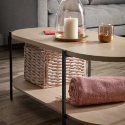 Salontafel Ovaal Mangohout 10 Salontafel Ovaal Mangohout -VTwonen Verkoopwinkel kave home palmia salontafel met dubbel blad 02 1