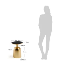 Bijzettafel Goud Met Emaille 9 Bijzettafel Goud Met Emaille -VTwonen Verkoopwinkel kave home physic prato bijzettafel goud met emaille 04