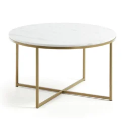Salontafel Wit Marmer Rond