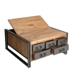 Industriele Salontafel Met 5 Lades -VTwonen Verkoopwinkel lavis havel industriele salontafel met 5 lades 04