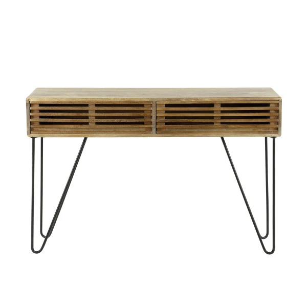 Mangohouten Sidetable Met Lades 4 Mangohouten Sidetable Met Lades - Afbeelding 4