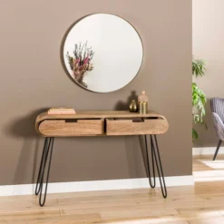 Mangohouten Sidetable Met Ronde Hoeken -VTwonen Verkoopwinkel mangohouten sidetable met ronde hoeken barrel giani 04