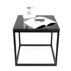 Zwart Marmeren Bijzettafel -VTwonen Verkoopwinkel marmeren bijzettafel tundo carmo z 3 800x800 1