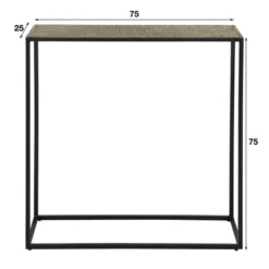 Metallic Sidetable Antiek Brons -VTwonen Verkoopwinkel metallic sidetable antiek brons iron giani 04