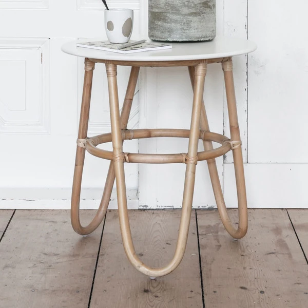 Ibiza Stijl Rotan Bijzettafel 2 Ibiza Stijl Rotan Bijzettafel - Afbeelding 2