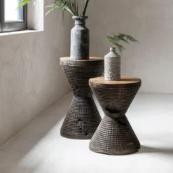 Handgemaakte Bijzettafel -VTwonen Verkoopwinkel must living diabolo handgemaakte bijzettafel 03