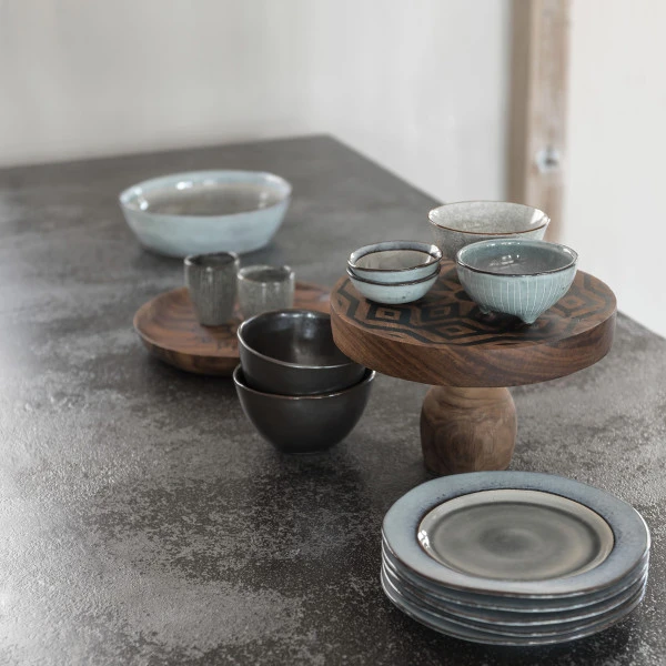 Ronde Salontafel Basalt Steen 3 Ronde Salontafel Basalt Steen - Afbeelding 3