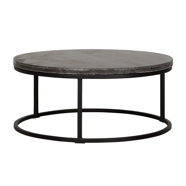 Ronde Salontafel Basalt Steen 1 Ronde Salontafel Basalt Steen
