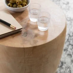 Ronde Houten Salontafel -VTwonen Verkoopwinkel must living puro ronde houten salontafel 02