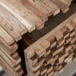 Sidetable Van Stukjes Teak -VTwonen Verkoopwinkel must living sticks sidetable van stukjes teak 06