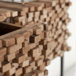 Sidetable Van Stukjes Teak -VTwonen Verkoopwinkel must living sticks sidetable van stukjes teak 07