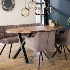 Eettafel Ovaal Industrieel