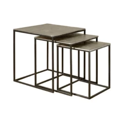 Bijzettafelset Nikkel