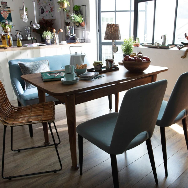 Retro Eettafel Donker Hout 3 Retro Eettafel Donker Hout - Afbeelding 3