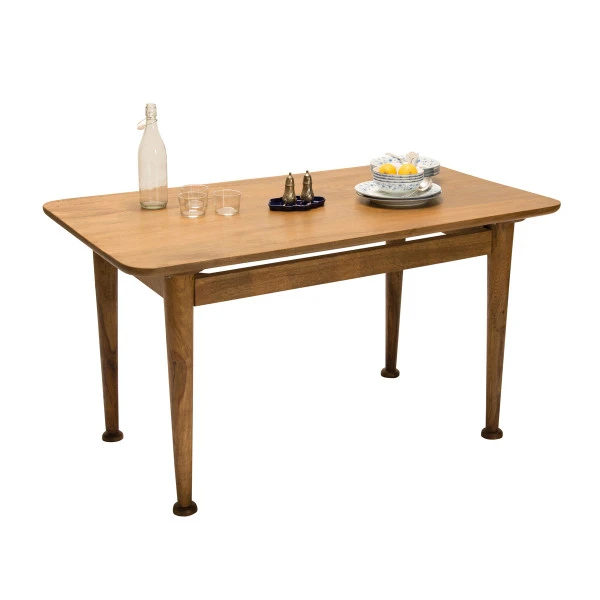 Retro Eettafel Donker Hout 2 Retro Eettafel Donker Hout - Afbeelding 2