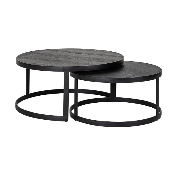 Zwarte Salontafelset 1 Zwarte Salontafelset