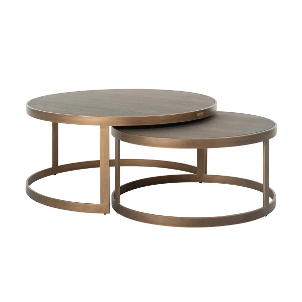 Ronde Salontafelset Goud 1 Ronde Salontafelset Goud