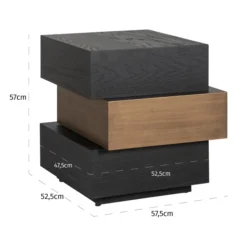 Bijzettafel Hout En Goud 10 Bijzettafel Hout En Goud -VTwonen Verkoopwinkel richmond interiors cambon bijzettafel hout en goud 05