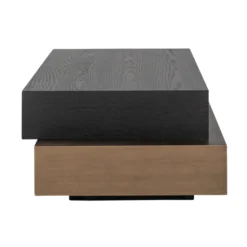 Salontafel Hout En Goud -VTwonen Verkoopwinkel richmond interiors cambon salontafel hout en goud 03