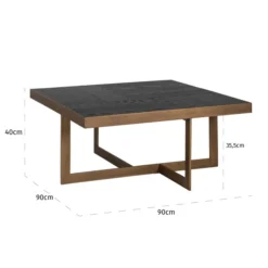 Salontafel Messing -VTwonen Verkoopwinkel richmond interiors cambon salontafel messing 04