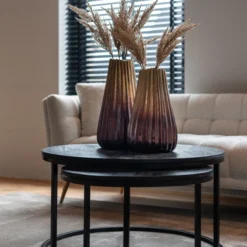 Salontafelset Zwart Mangohout -VTwonen Verkoopwinkel richmond interiors catana salontafelset zwart mangohout 03