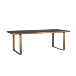 Eettafel Zwart Met Gouden Rand