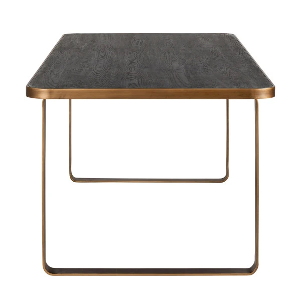 Eettafel Zwart Met Gouden Rand 3 Eettafel Zwart Met Gouden Rand - Afbeelding 3