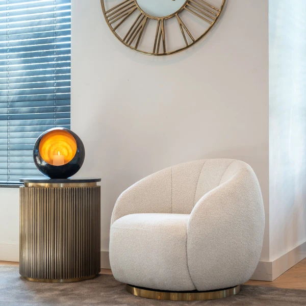 Bijzettafel Messing Met Marmer 4 Bijzettafel Messing Met Marmer - Afbeelding 4