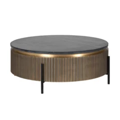 Ronde Salontafel Met Marmer