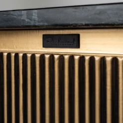 Vierkante Salontafel Goud Met Marmer -VTwonen Verkoopwinkel richmond interiors ironville vierkante salontafel goud met marmer 04