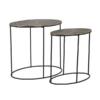 Ovale Bijzettafelset Aluminium