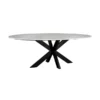 Ovale Eettafel Wit Marmer
