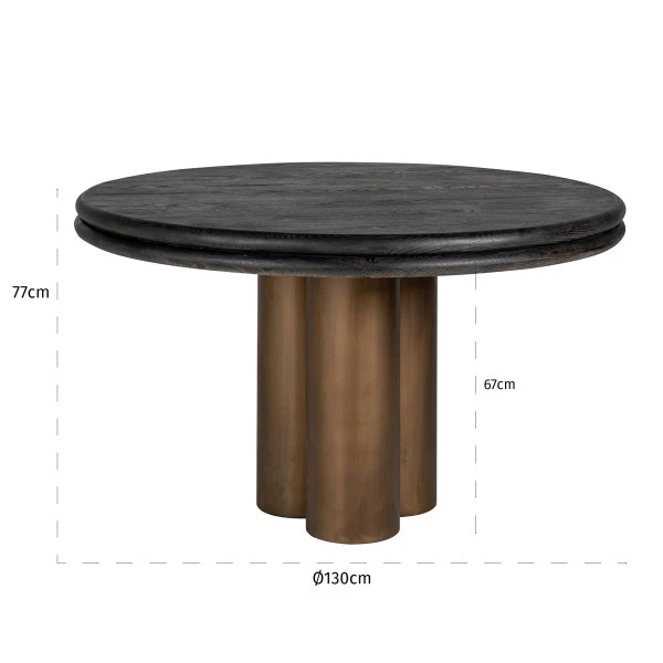 Eettafel Met Ronde Poot 3 Eettafel Met Ronde Poot - Afbeelding 3