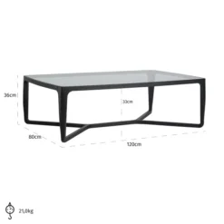 Salontafel Met Glas -VTwonen Verkoopwinkel richmond interiors montfort salontafel met glas 05