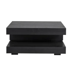 Vierkante Salontafel Zwart Eiken -VTwonen Verkoopwinkel richmond interiors oakura vierkante salontafel zwart eiken 02