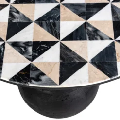 Ronde Salontafel Marmer -VTwonen Verkoopwinkel richmond interiors rostelli ronde salontafel marmer 03