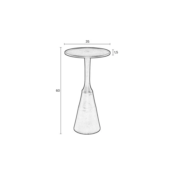 Ronde Bijzettafel Aluminum 6 Ronde Bijzettafel Aluminum - Afbeelding 6