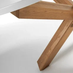 Ronde Eettafel Wit Met Eiken -VTwonen Verkoopwinkel ronde eettafel laforma nori 03 800x800 1