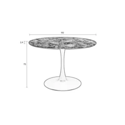 Ronde Eettafel Marmer -VTwonen Verkoopwinkel ronde eettafel marmer maru bodio 05
