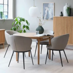 Ronde Eikenfineer Tafel -VTwonen Verkoopwinkel ronde eikenfineer tafel bodio togo 08