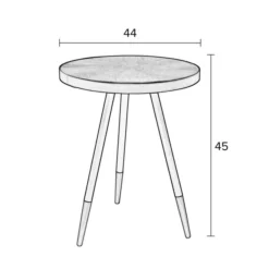 Ronde Essenhouten Bijzettafel -VTwonen Verkoopwinkel ronde essenhouten bijzettafel denise lumz home 07