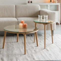 Ronde Salontafel Rotan Met Glasplaat -VTwonen Verkoopwinkel ronde salontafel rotan met glasplaat haru bodio 05