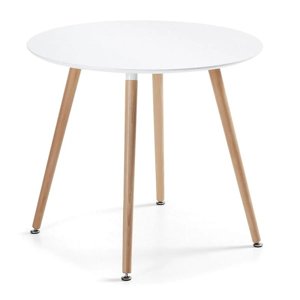 Kleine Ronde Eettafel Wit 2 Kleine Ronde Eettafel Wit - Afbeelding 2
