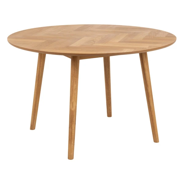 Ronde Tafel Met Een Vissengraatpatroon 2 Ronde Tafel Met Een Vissengraatpatroon - Afbeelding 2